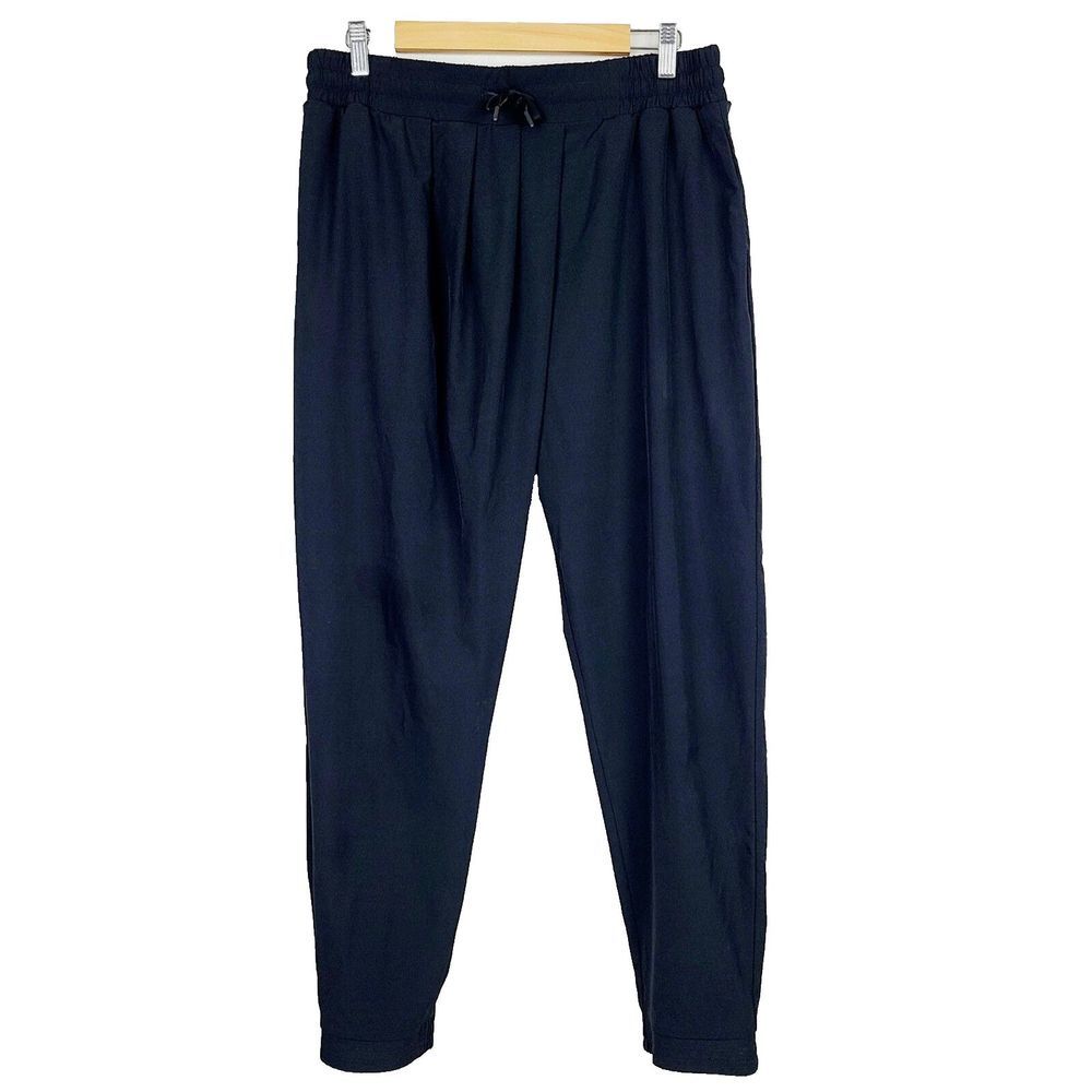 Lorna Jane Night Or Day Jogger Pants L Black Pull-On Pockets Lightweight Harem